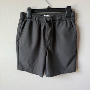 Boys Gray Shorts With Back Pockets